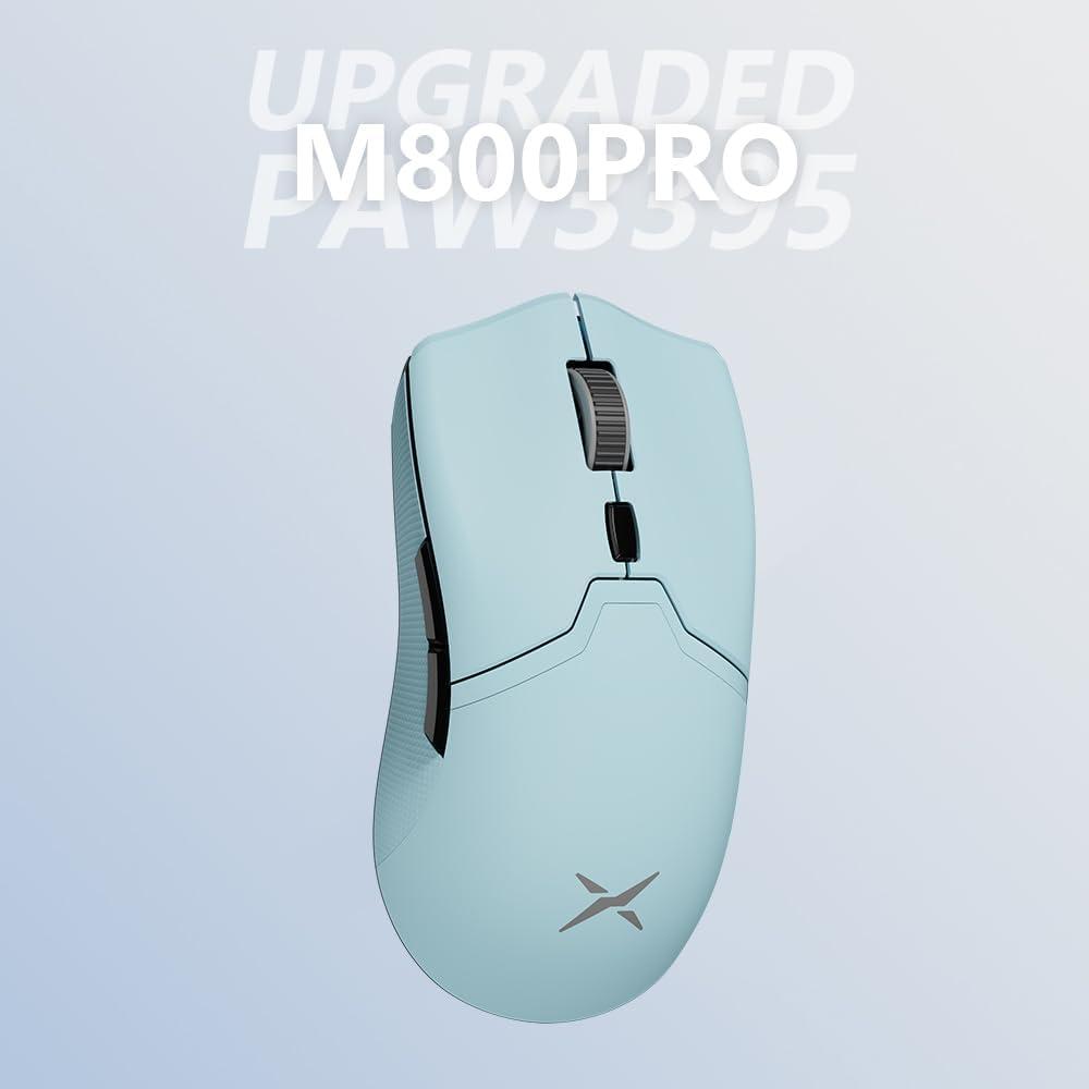 DeLUX M800PRO Ratón Gaming Inalámbrico 26000DPI Azul