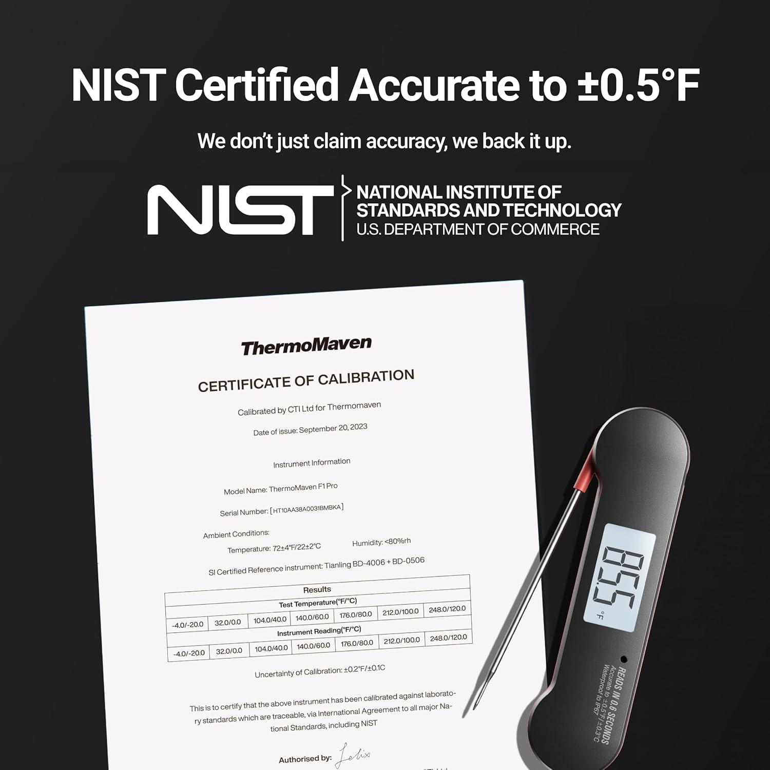 Termómetro de Carne Digital ThermoMaven F1 Pro 0.6s Preciso