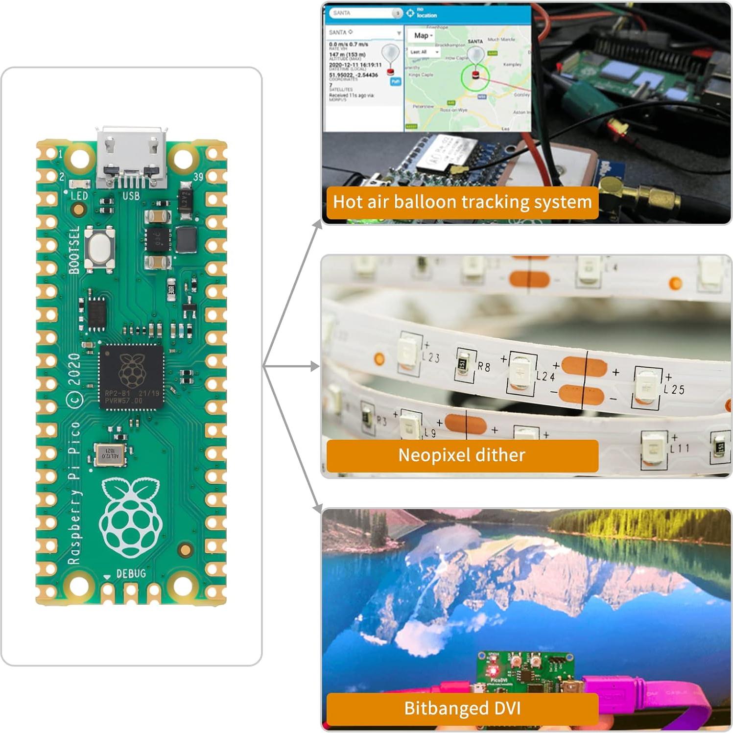 Placa Raspberry Pi Pico EC Buying 2MB ARM Cortex M0+