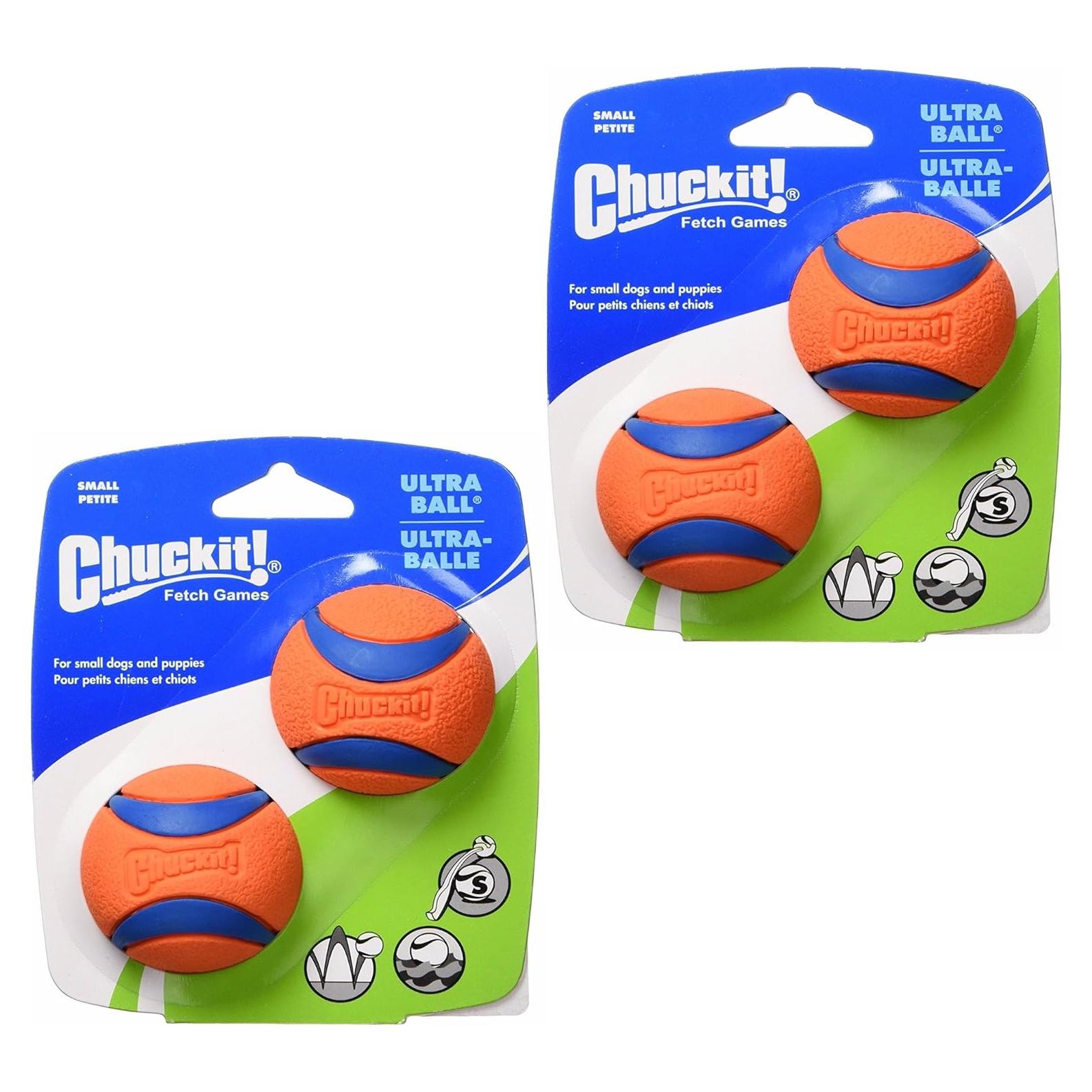 Chuckit! Ultra Ball Juguete para Perros 4 Pelotas 11.4 cm