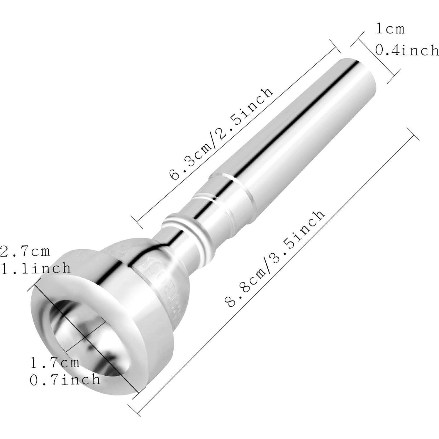 Boquilla de Trompeta 5C EastRock Plateada para Bb