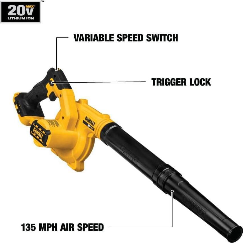 Soplador DEWALT 20V MAX DCE100B 100 CFM Inalámbrico