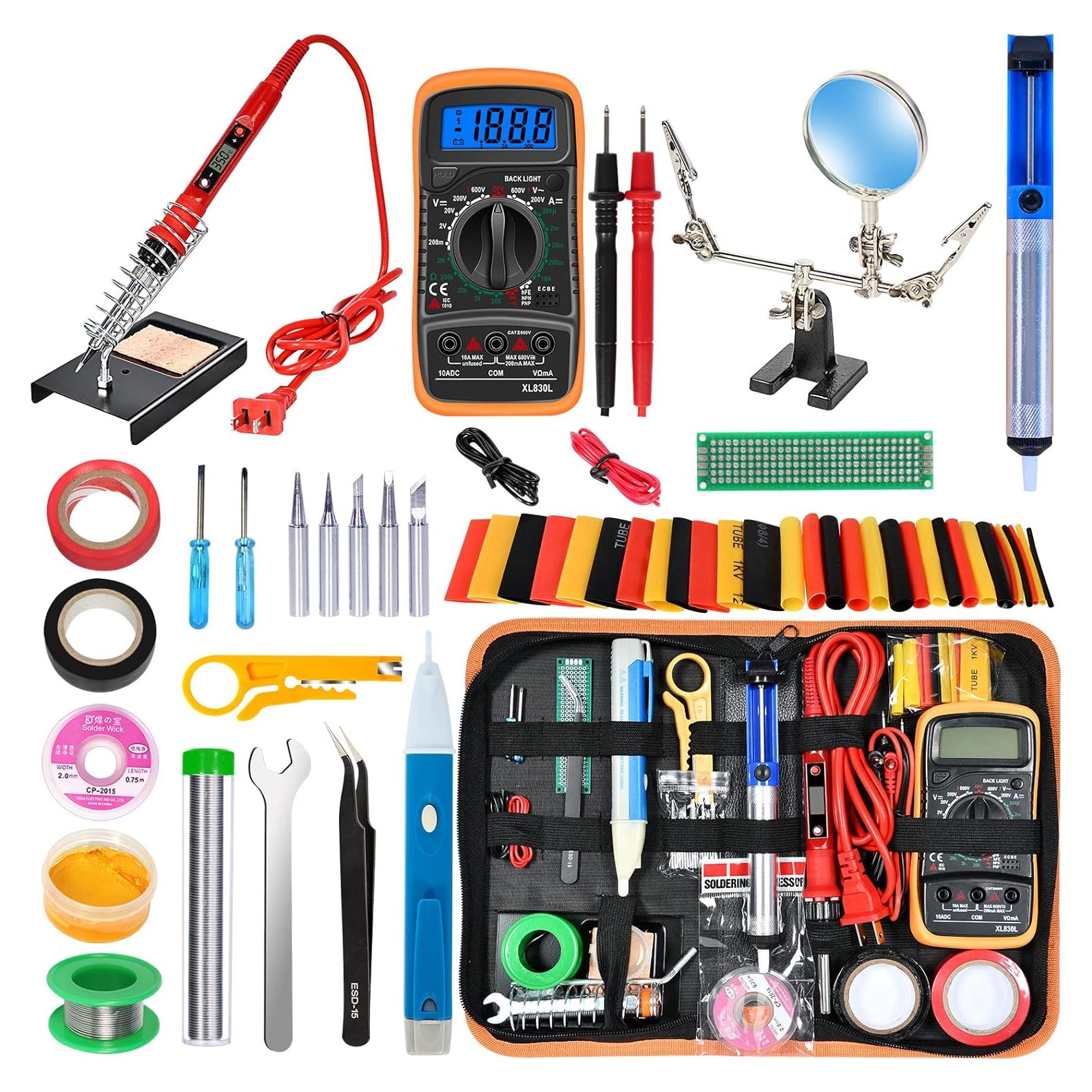 Kit de Soldador KYZHXVO 80W Digital LCD Temperatura Ajustable