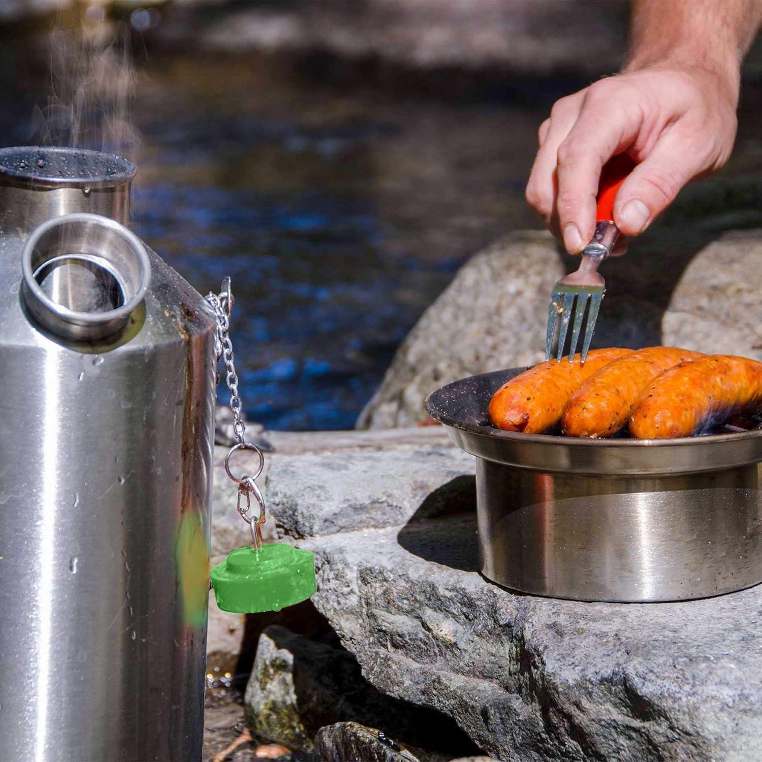 Kit de Acampada Grande Kelly Kettle 1.6 L Acero Inoxidable