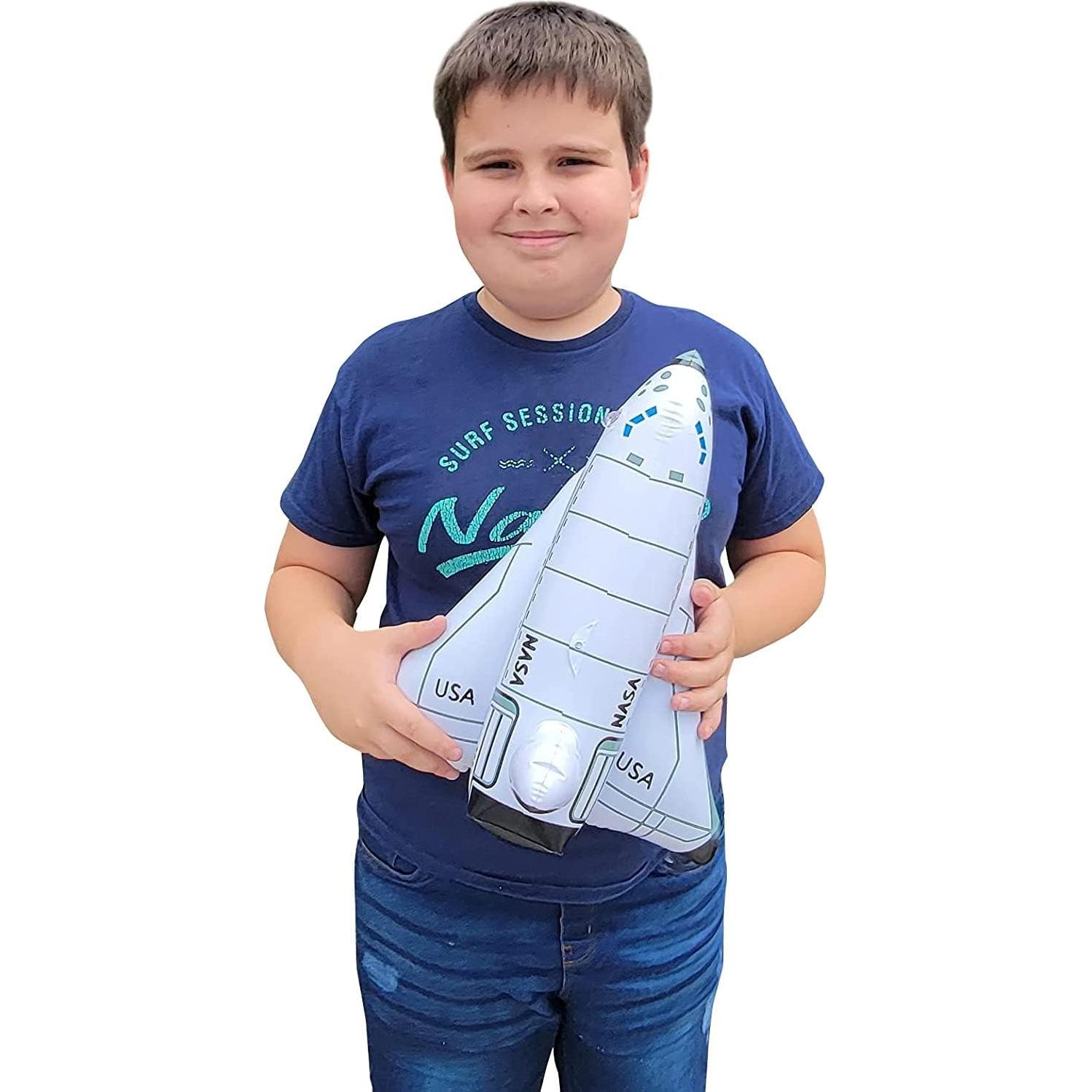 Figuras Inflables Espaciales Zugar Land - 1 Astronauta + 1 Transbordador