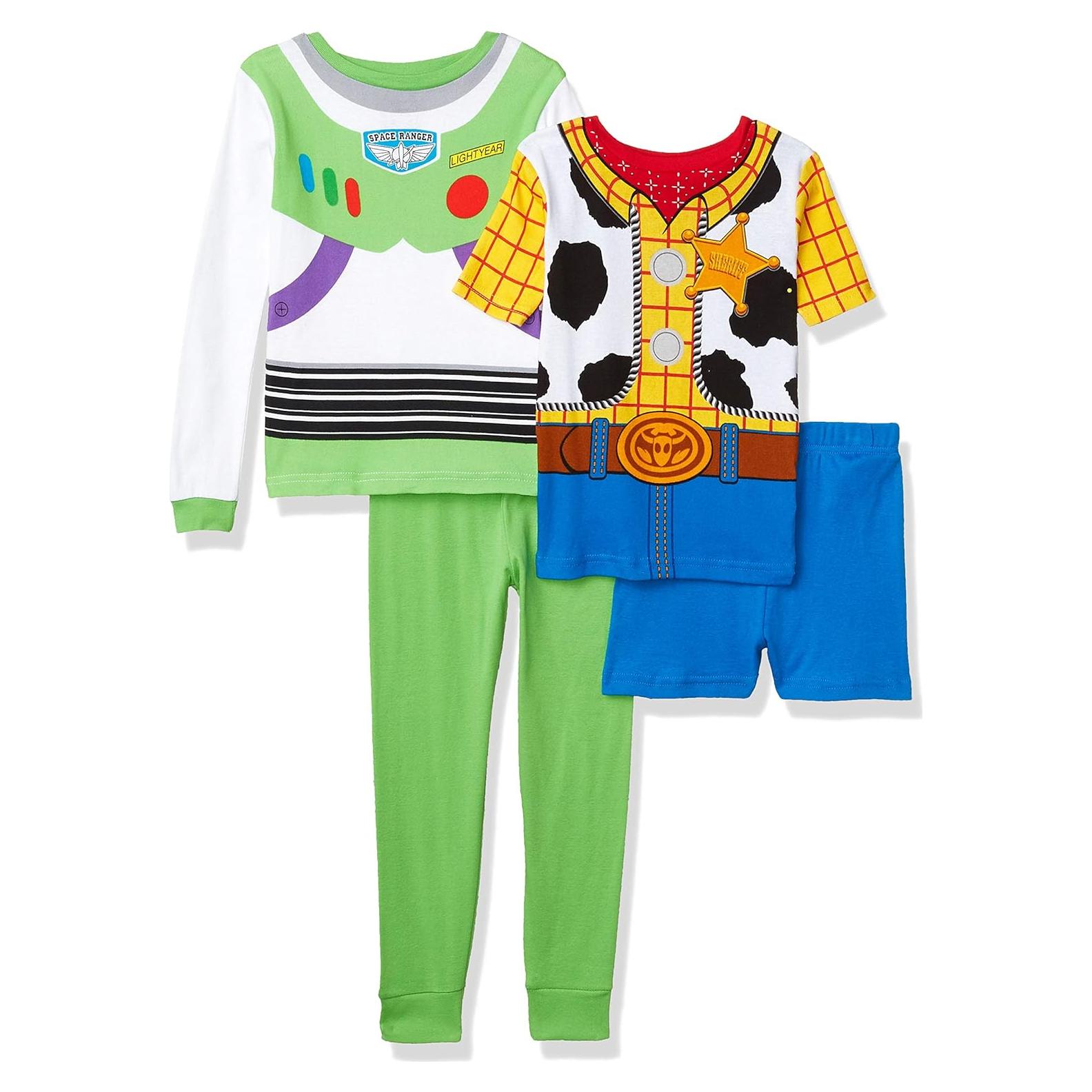 Conjunto de pijama de algodón Disney para niños 4 piezas