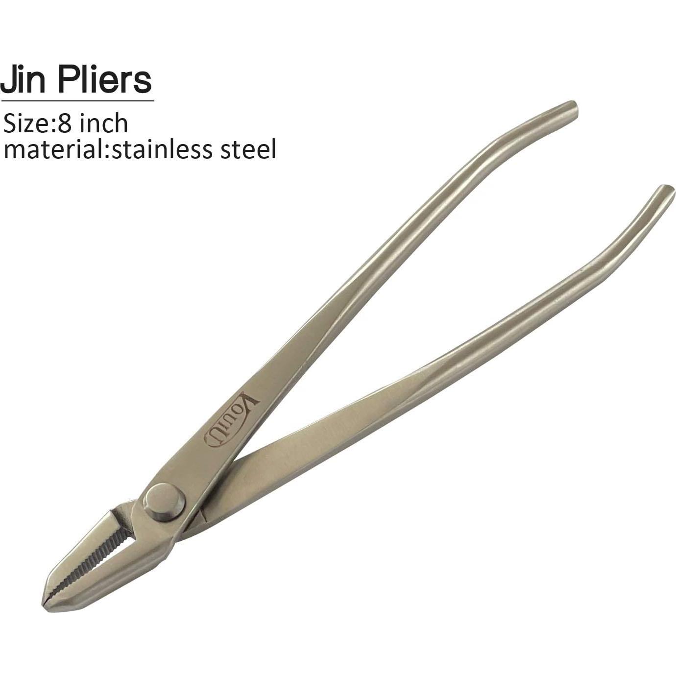 Juego de herramientas de bonsái Vouiu 6 piezas acero inoxidable