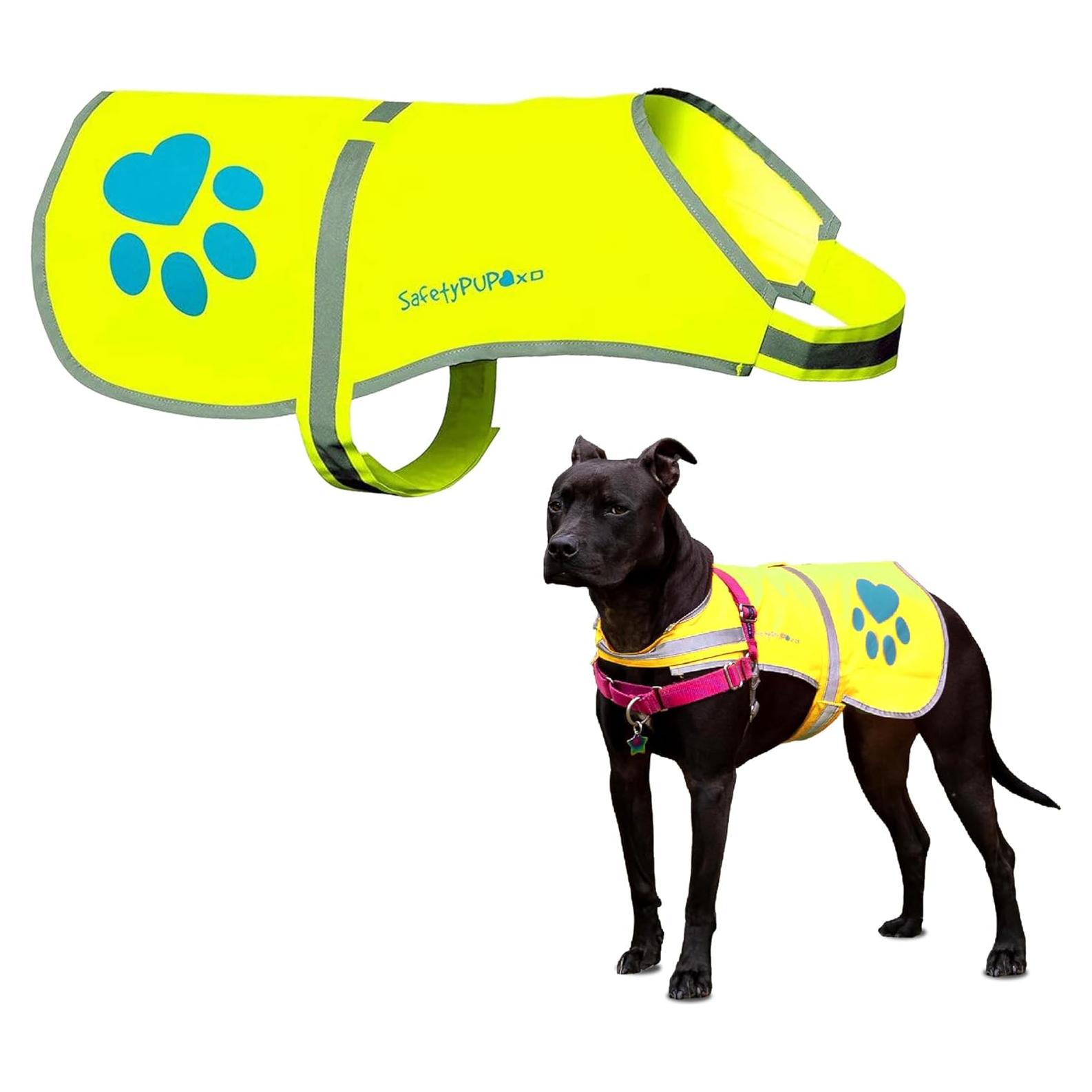 Chaleco Reflectante para Perros SafetyPUP XD Amarillo Pequeño