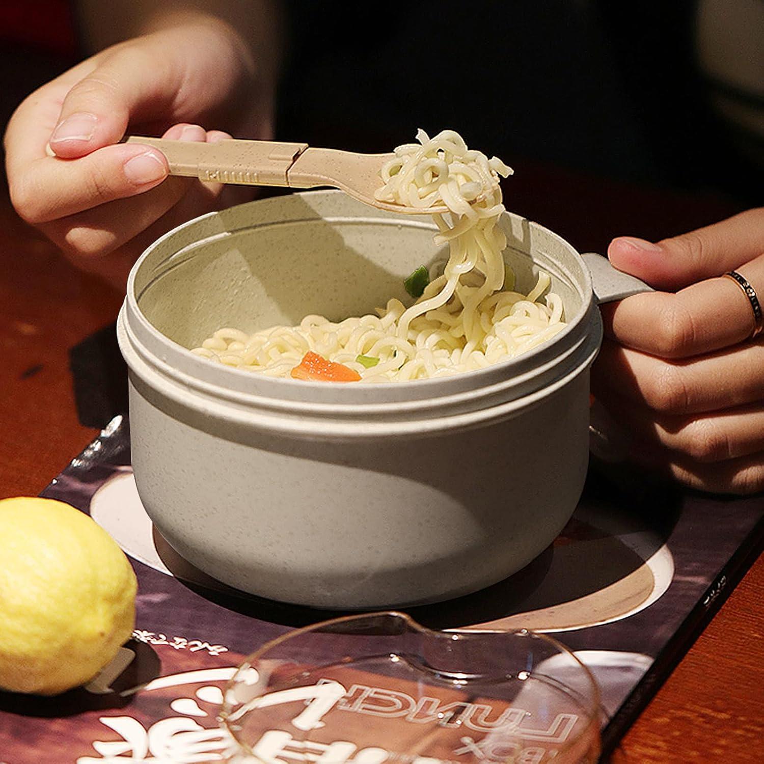 2Pack Tazas de Sopa MUUBOOX 850ml con Tapa Apto Microondas