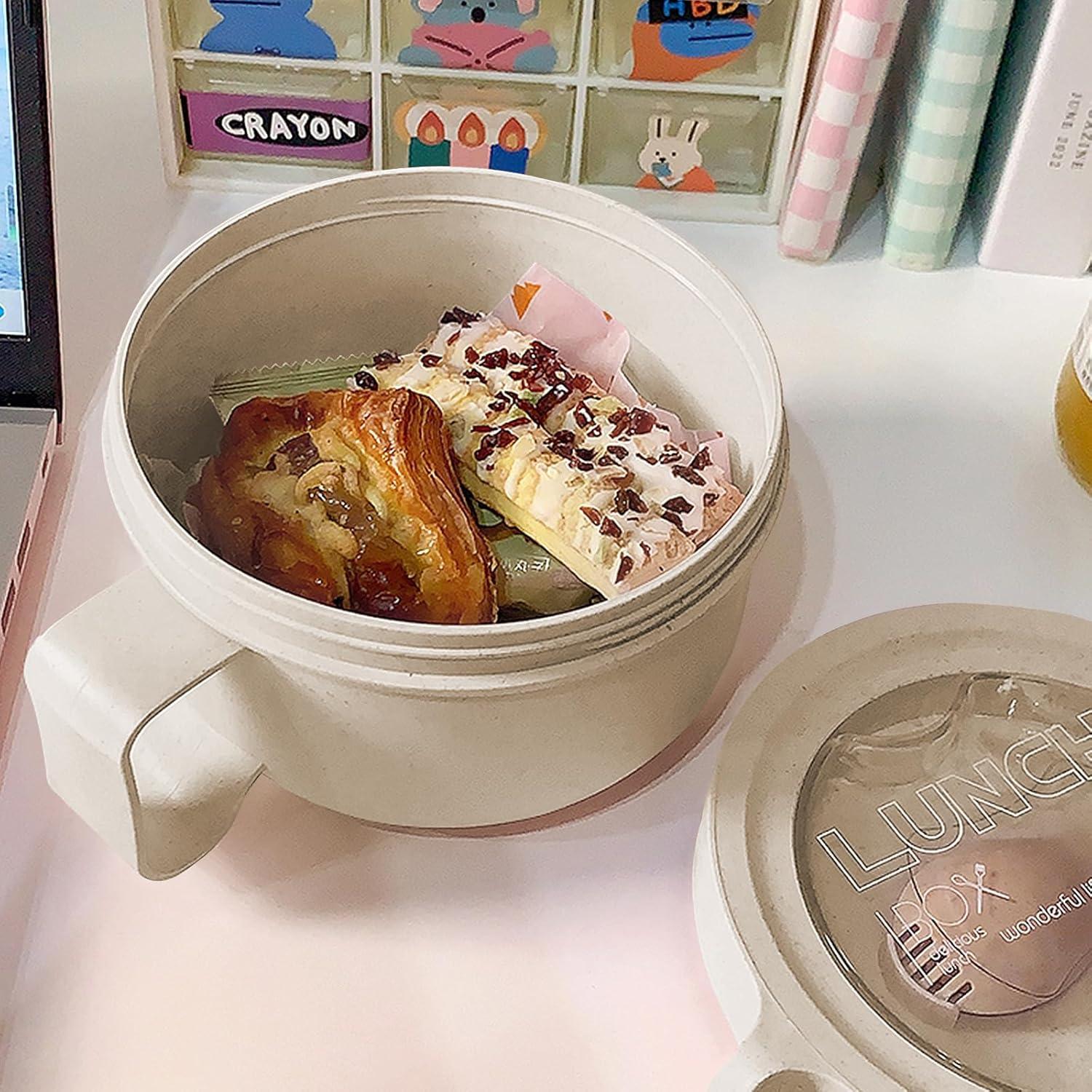 2Pack Tazas de Sopa MUUBOOX 850ml con Tapa Apto Microondas