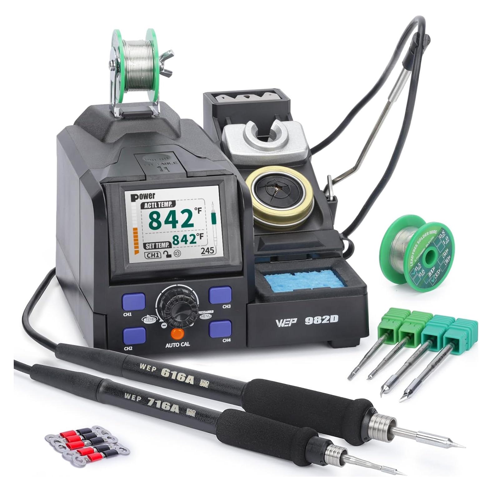 Estación de Soldadura WEP 982D con Calibración Automática