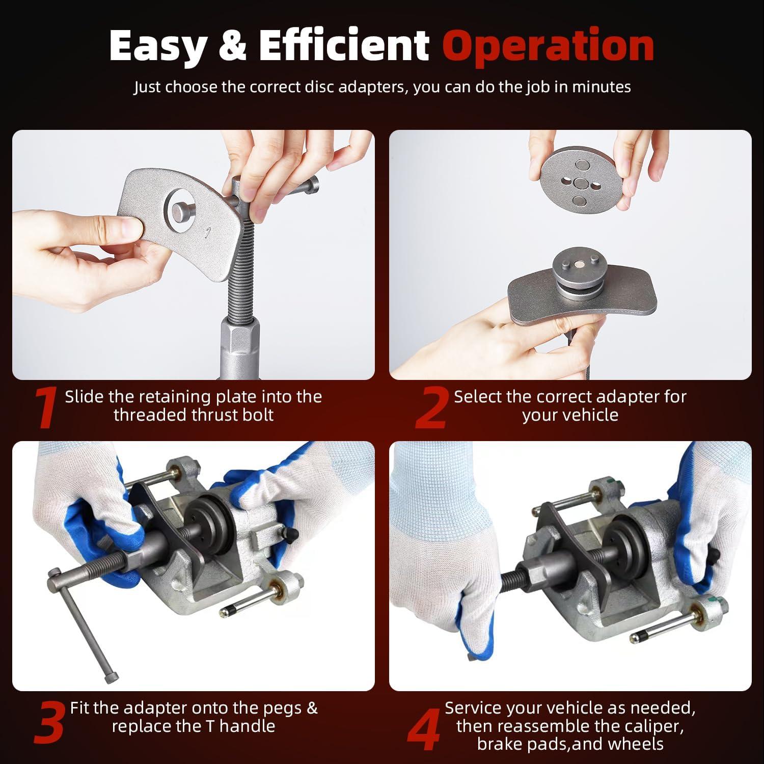 Juego de Herramientas de Freno 8MILELAKE 24 Piezas Profesional