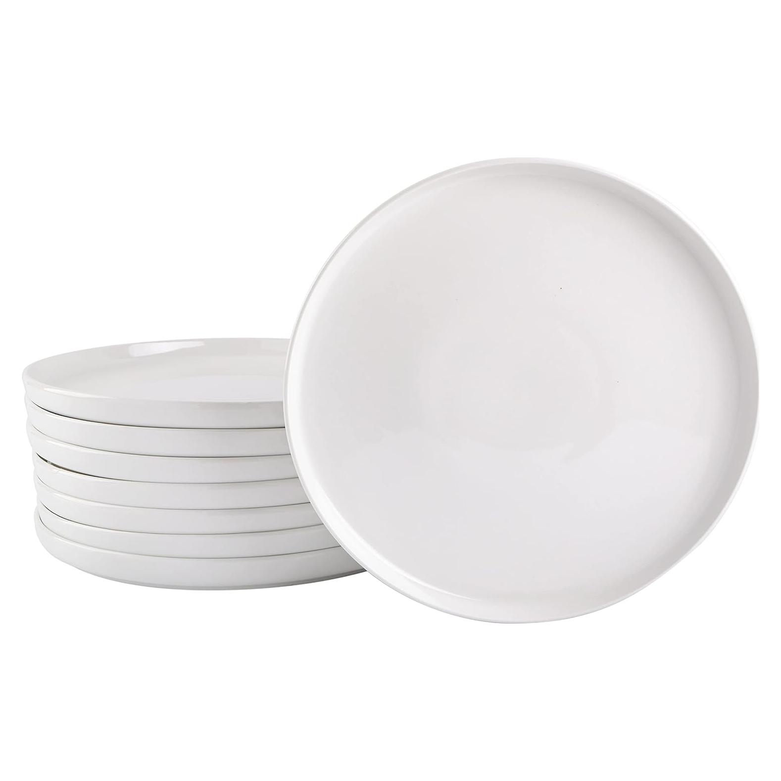 Juego de Platos de Cena Gibson Home Oslo 8 Piezas Blanco