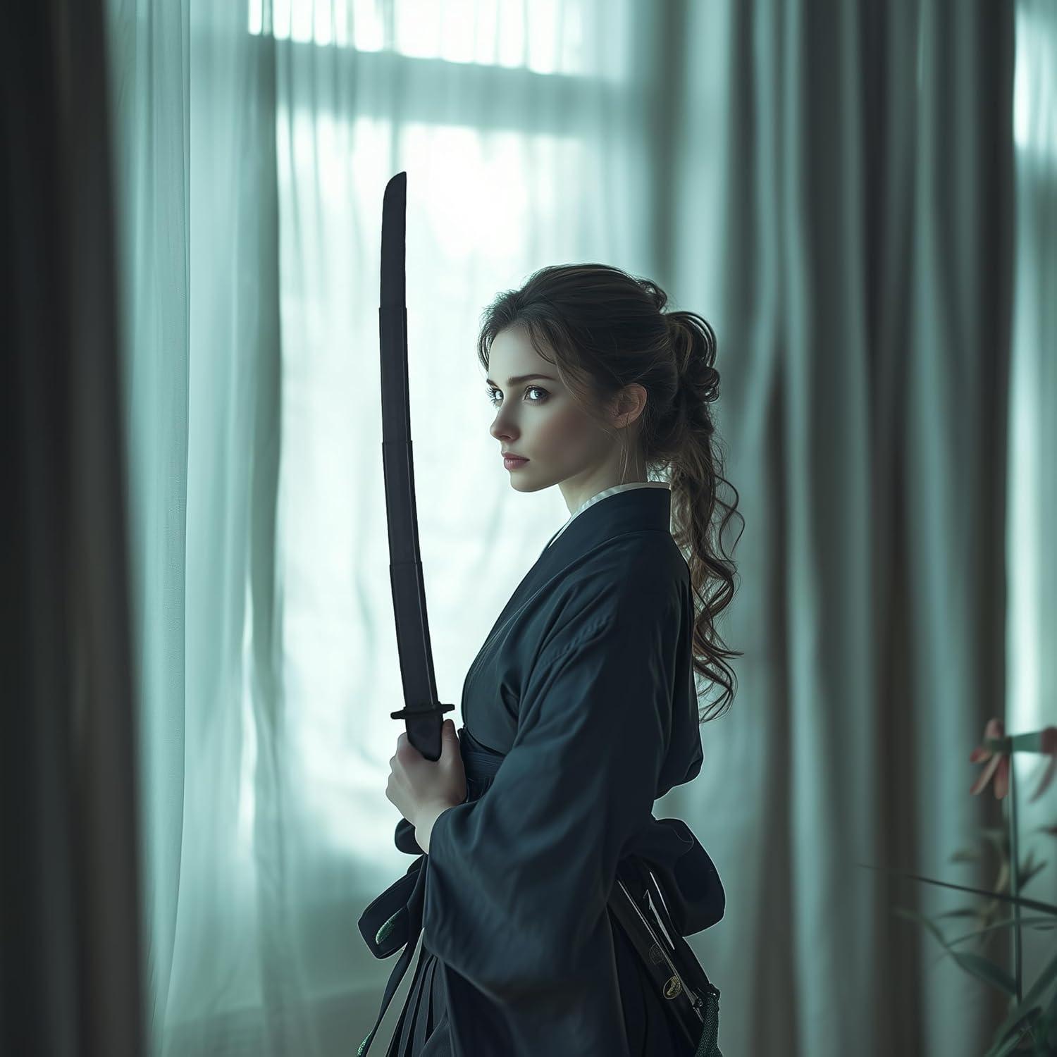 Espadas Samurai Retráctiles 3D - 2 Pcs - Juguete Negro