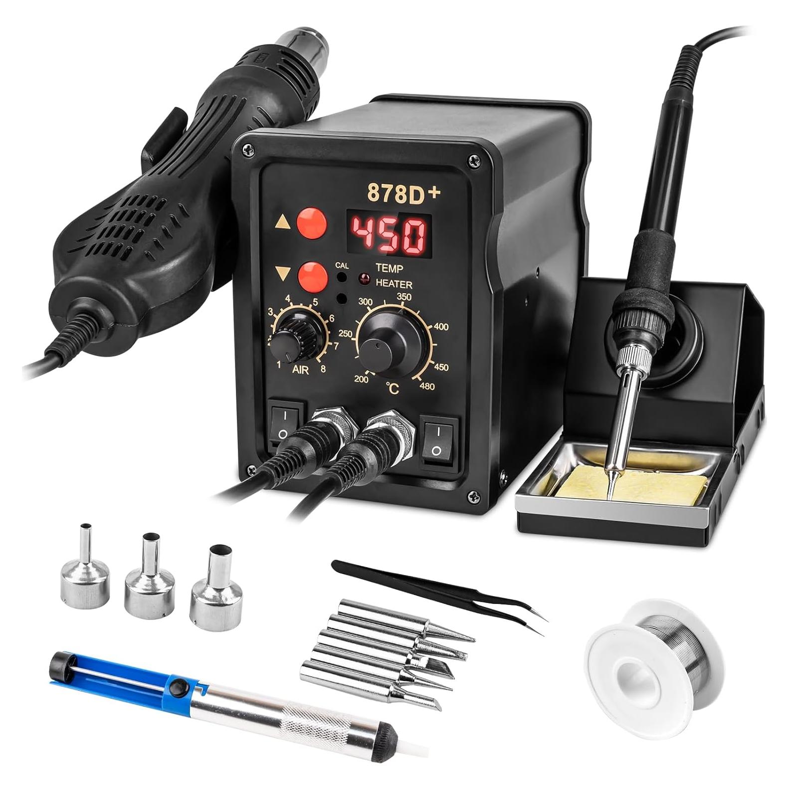 Estación de Soldadura 2 en 1 Beaiguna SS-001, 700W, Control Preciso