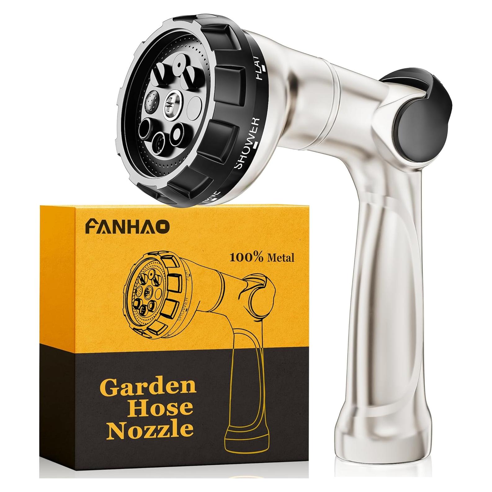 Boquilla de Manguera FANHAO 8 Patrones Metal Alta Presión