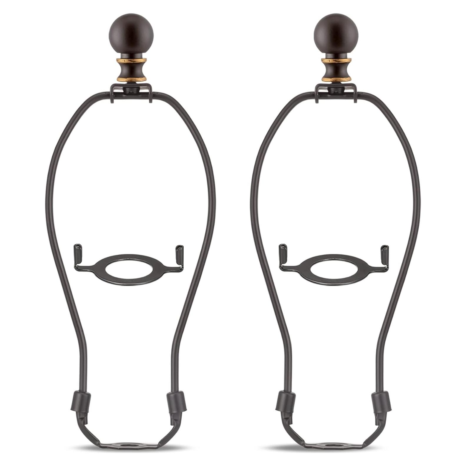 Juego de remates de lámpara Qc - 20,32 cm, 2 soportes