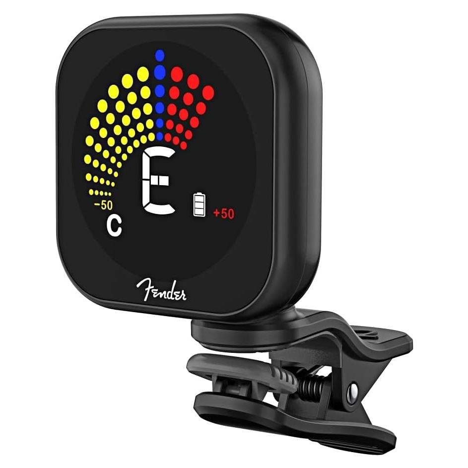 Afinador Recargable Fender Flash 2.0 Clip-On Negro