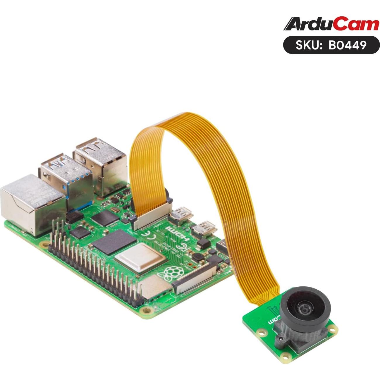 Cámara Arducam 16MP IMX519 Gran Angular M12 para Raspberry Pi
