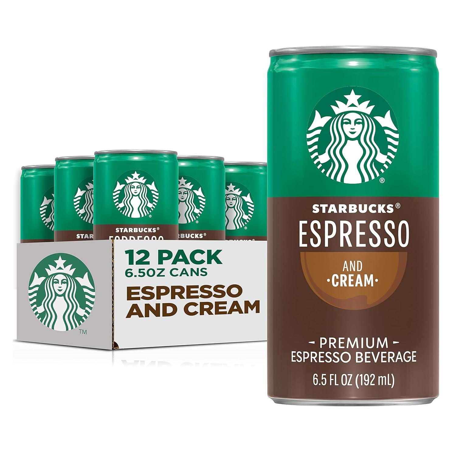 Café Espresso y Crema Starbucks 12 Latas 192ml