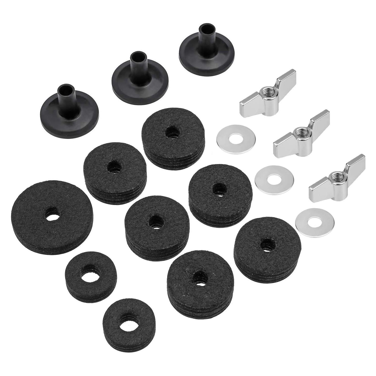 Kit de Accesorios para Batería Meideal 18 Piezas Fieltros y Tuercas