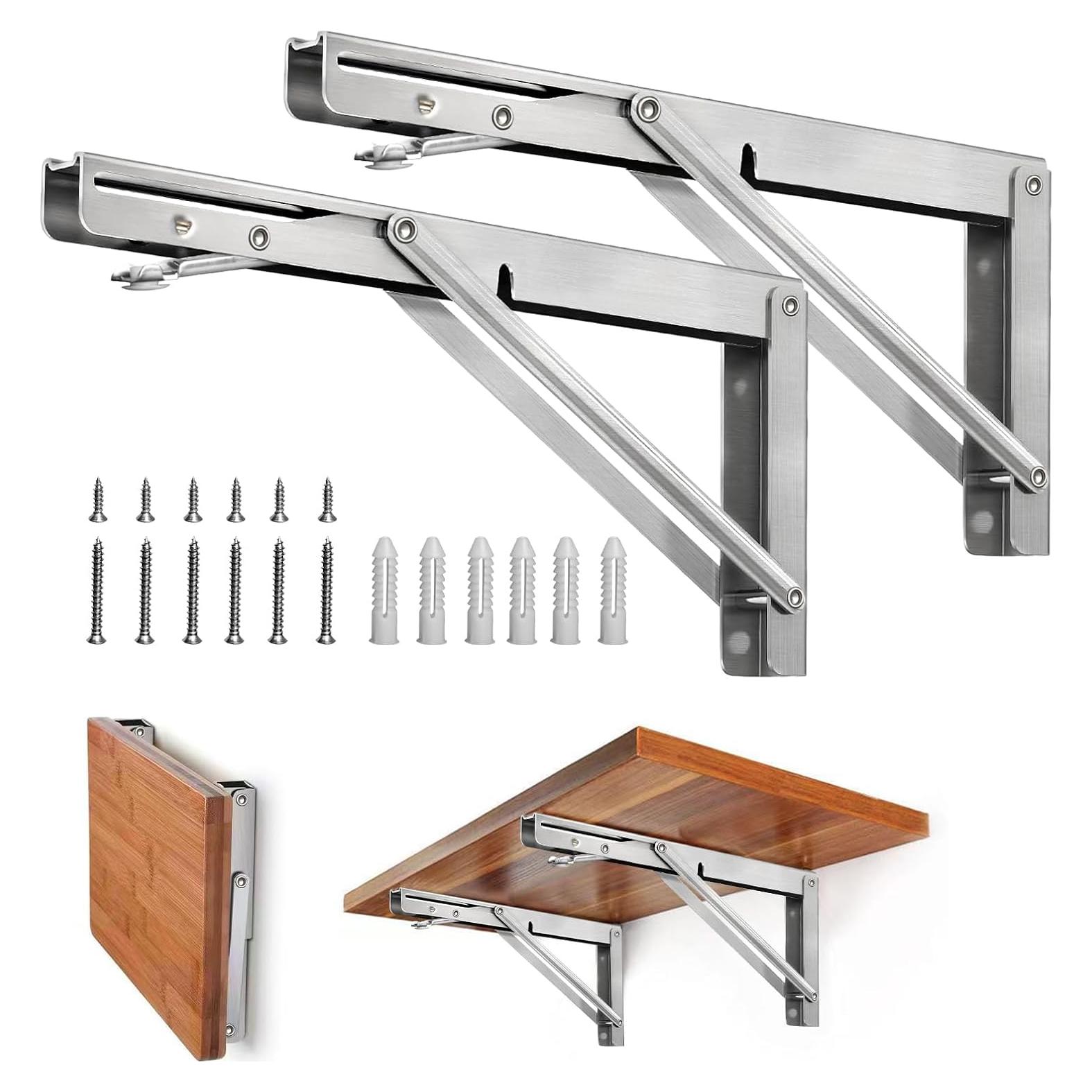 Soporte Plegable Storystore de Acero Inoxidable 20 cm - Carga 250 kg