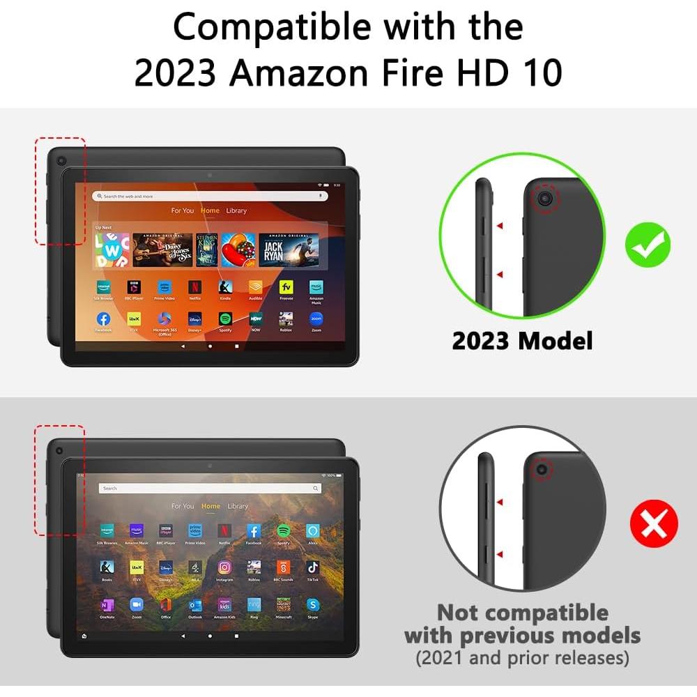 Funda Teclado Bluetooth Amazon Fire HD 10 2023 - Protección y Estilo