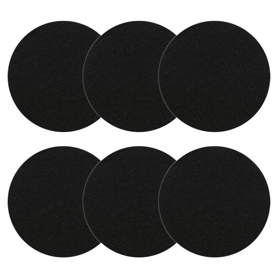 Filtro de Carbón Activado iUoczi 18.4 cm Redondo Paquete de 6