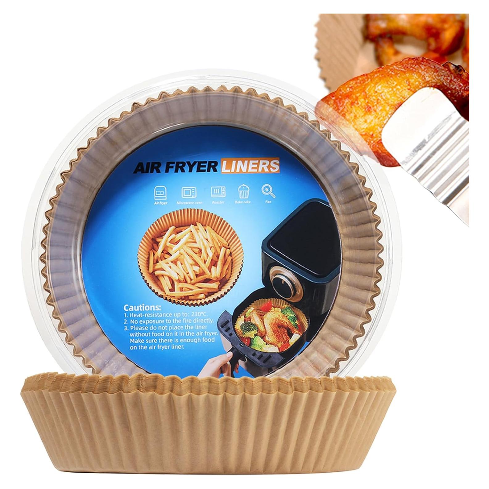 100 Forros de Papel Pergamino Foopama 16.5cm para Freidora de Aire