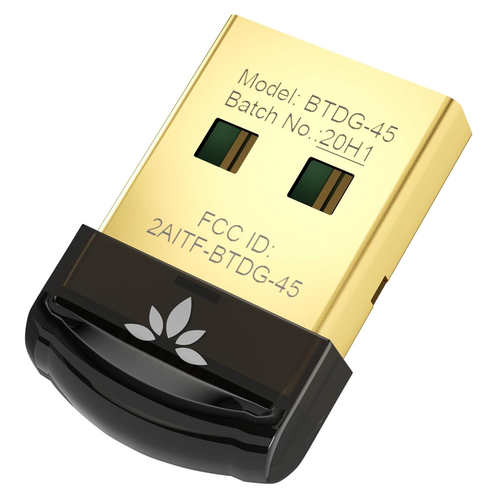 Adaptador Bluetooth USB Avantree DG45 5.0 para PC y Laptop