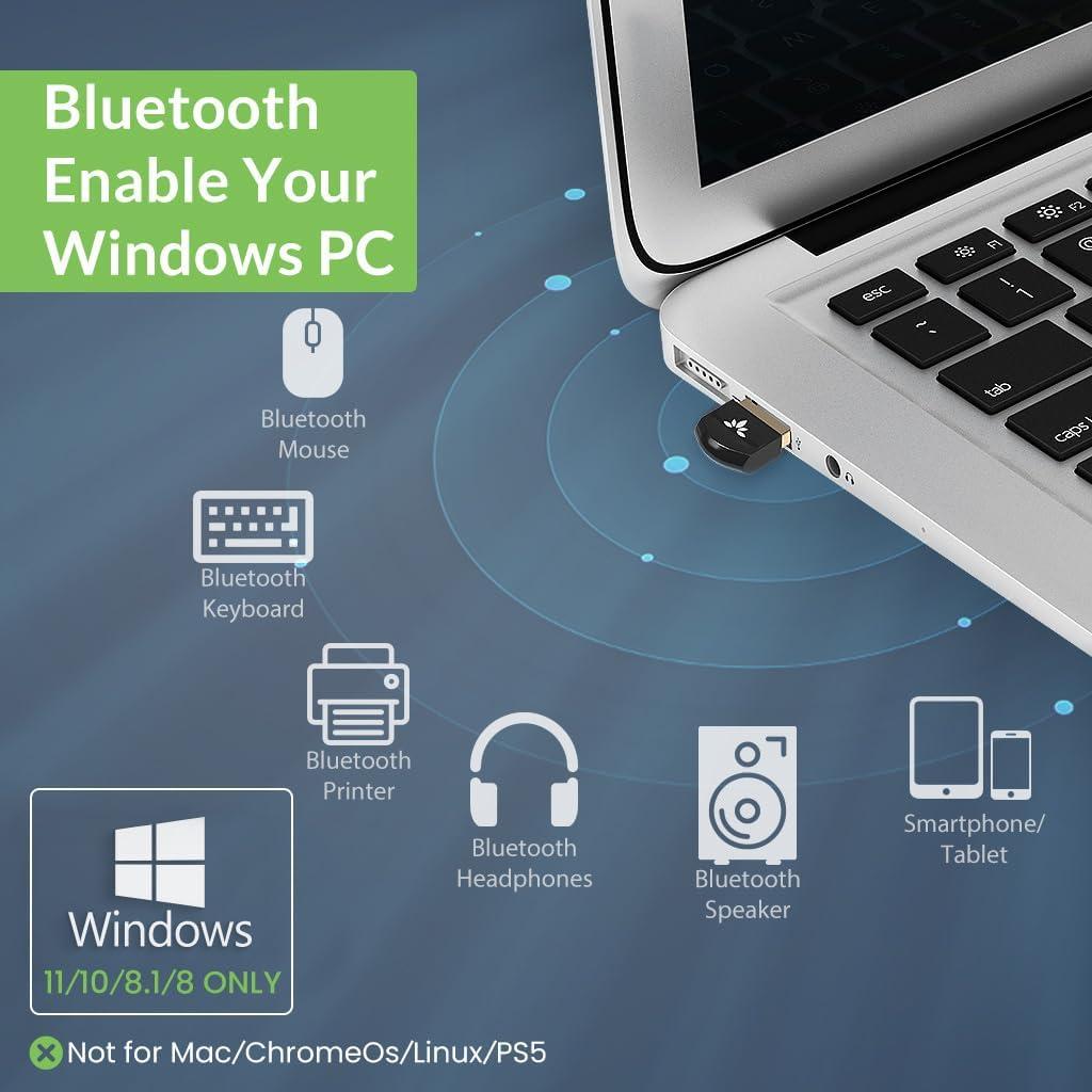 Adaptador Bluetooth USB Avantree DG45 5.0 para PC y Laptop