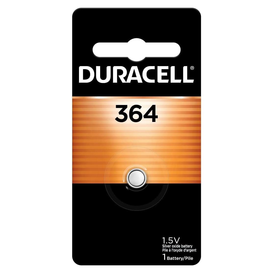 Batería de botón Duracell 364 de óxido de plata 1.5V