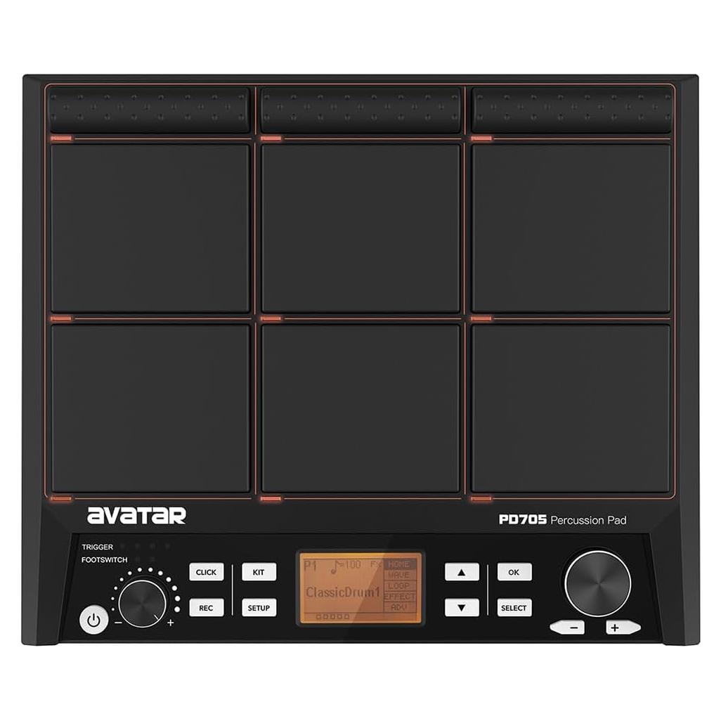 Pad de Percusión PD705 HXW 9 Pads 592 Sonidos USB MIDI