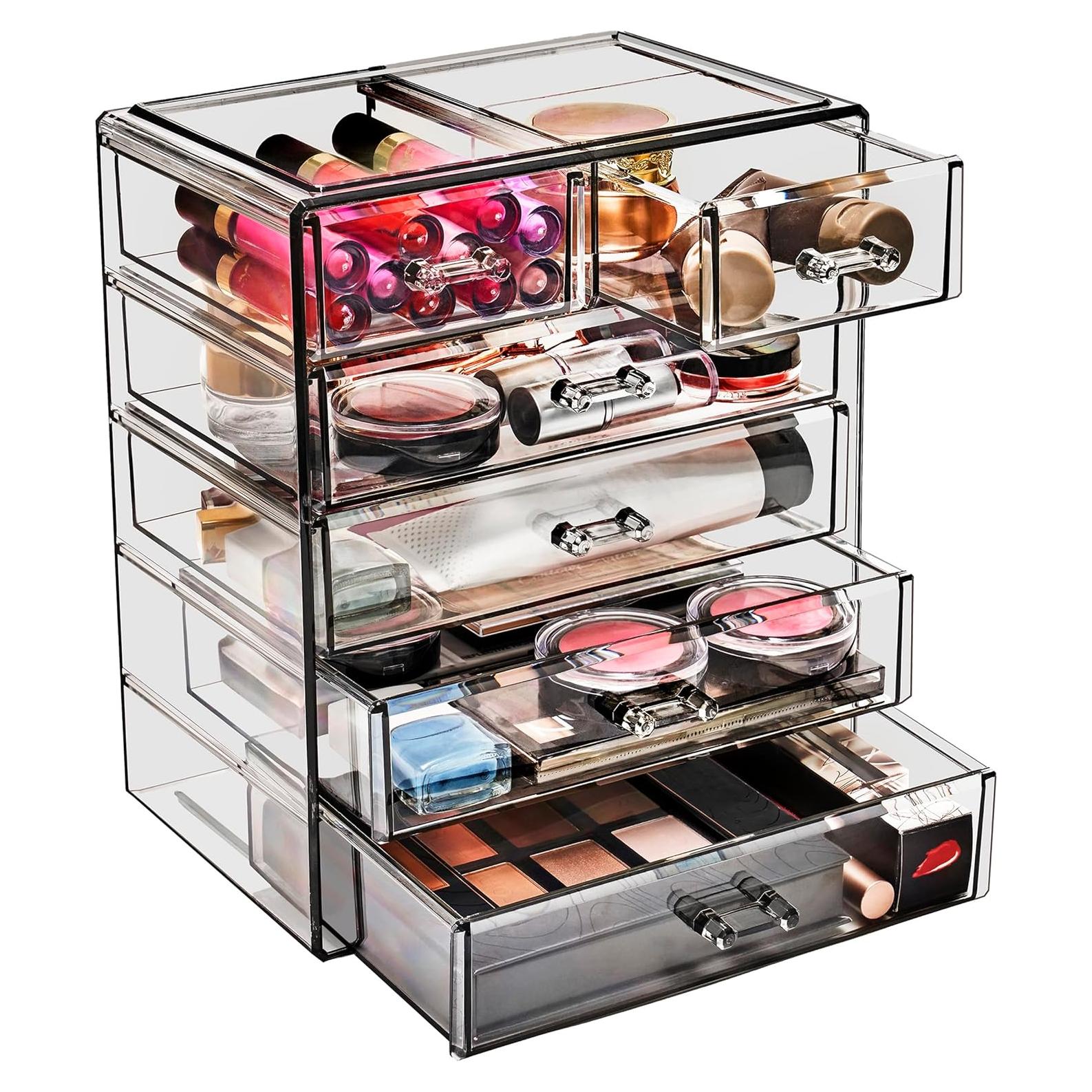 Organizador de Maquillaje Sorbus Joya Negra 6 Cajones