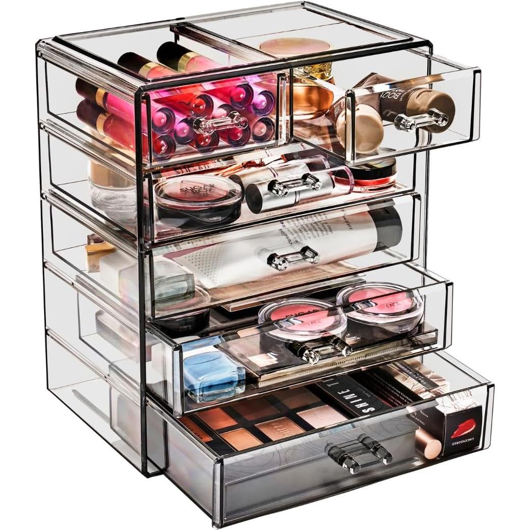 Organizador de Maquillaje Sorbus Joya Negra 6 Cajones