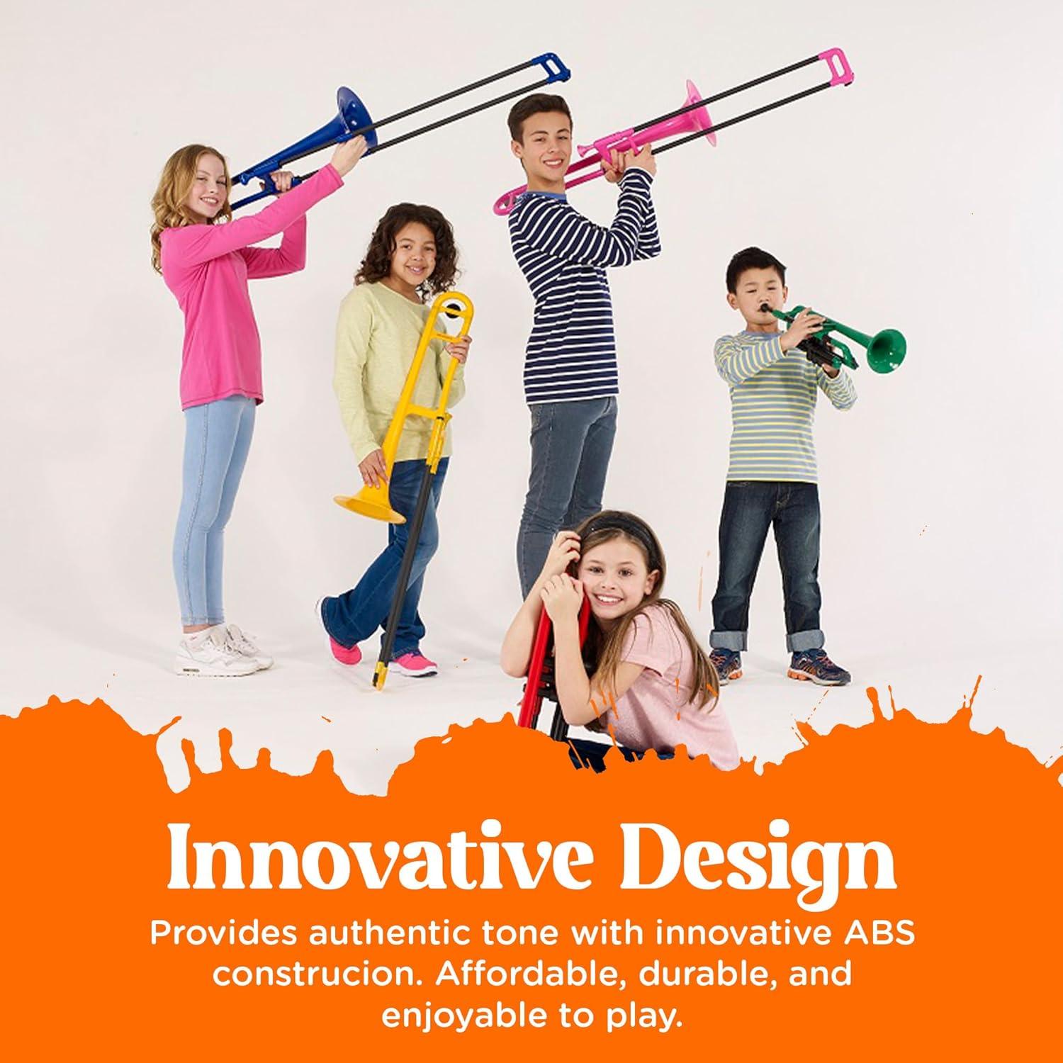 Trombón pBone Rojo - Sonido auténtico en Si bemol - Ligero