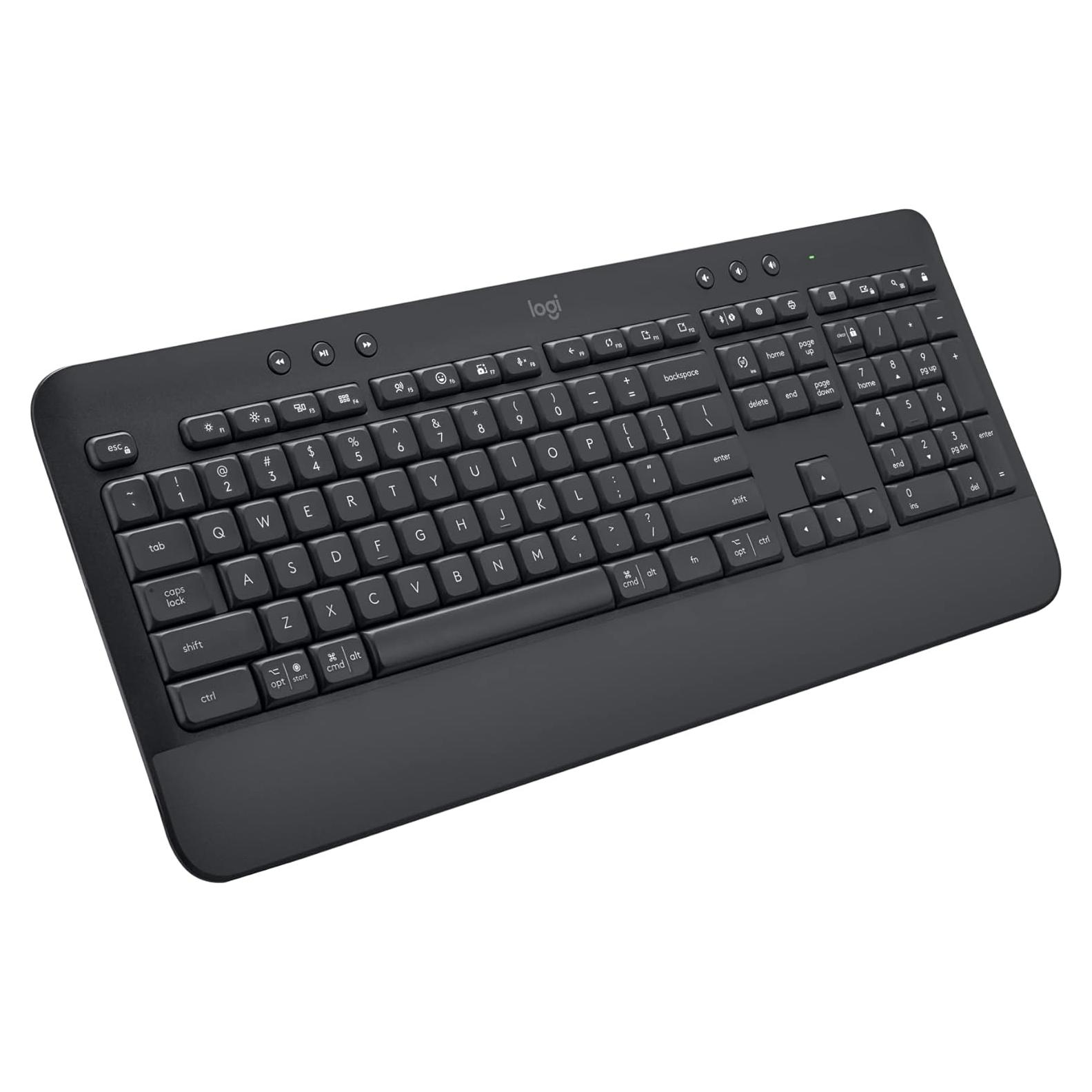 Teclado Inalámbrico Logitech K650 con Reposamuñecas - Grafito