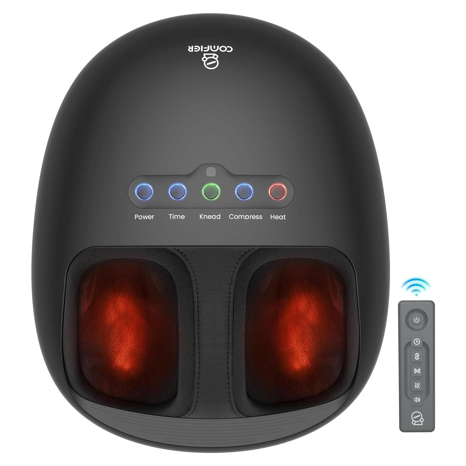 Masajeador de pies Shiatsu COMFIER CF-5332-BLK con calor