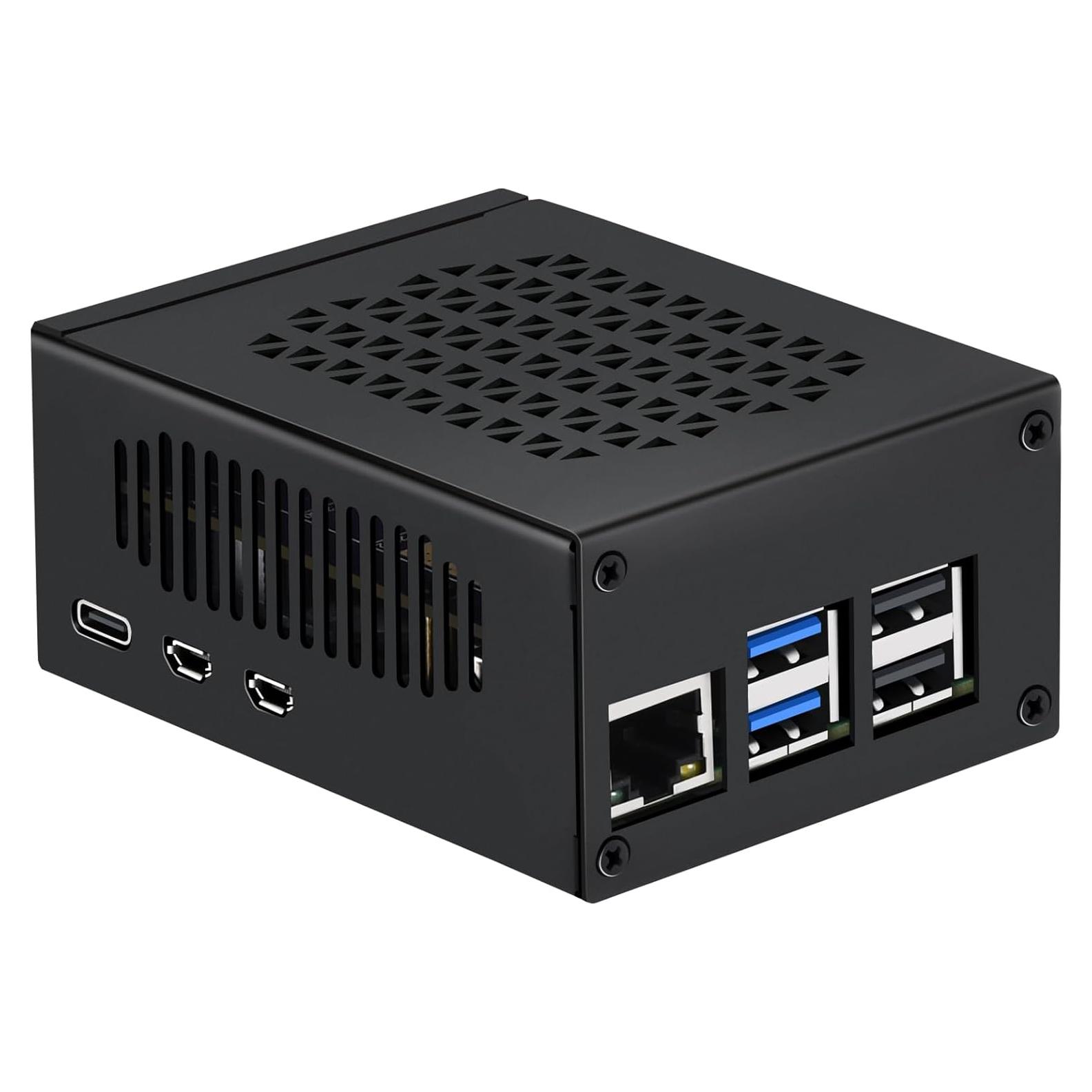 Caja de Metal iUniker para Raspberry Pi 5 con Accesorios