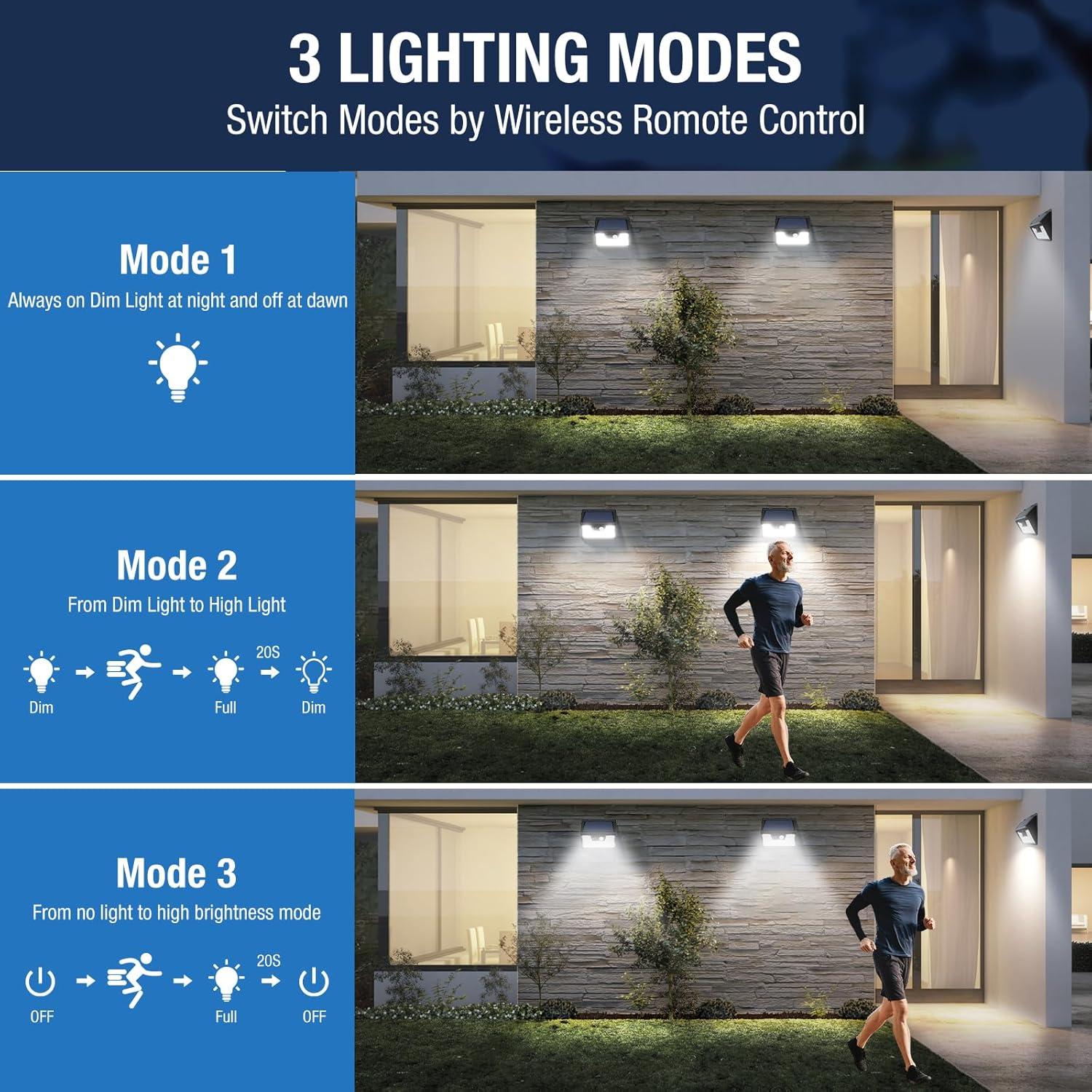 Luces Solares Peasur 12 Paquetes 140 LEDs Impermeables
