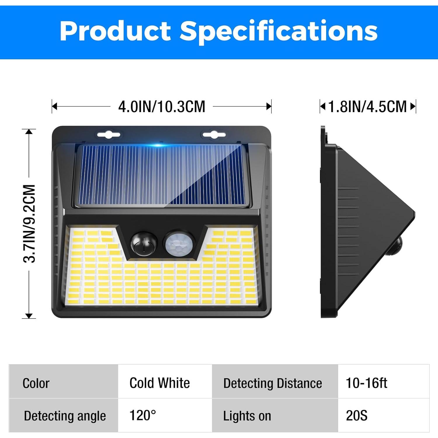 Luces Solares Peasur 12 Paquetes 140 LEDs Impermeables