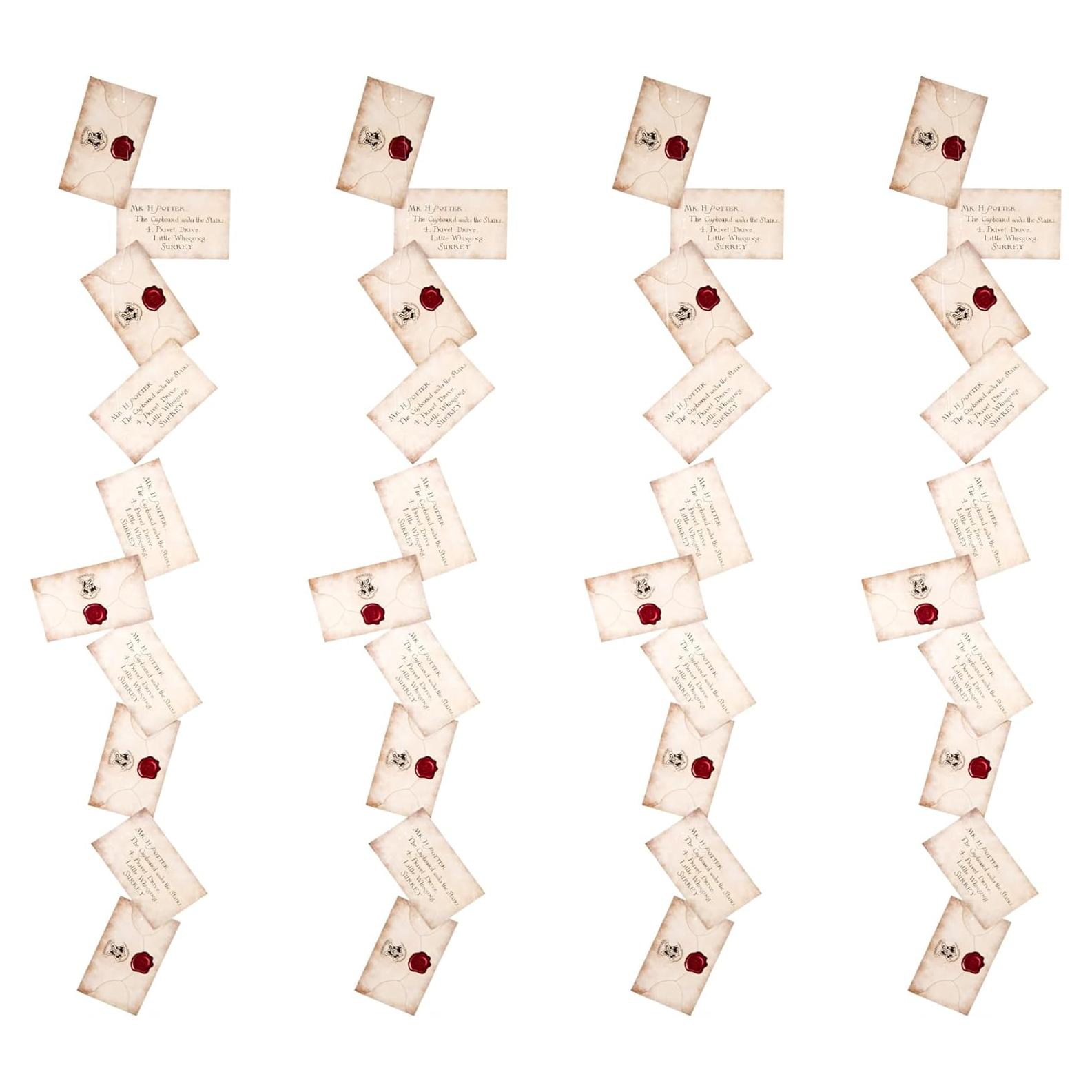 Tarjetas de Carta de Aceptación Flotante Harry Potter 40 Piezas