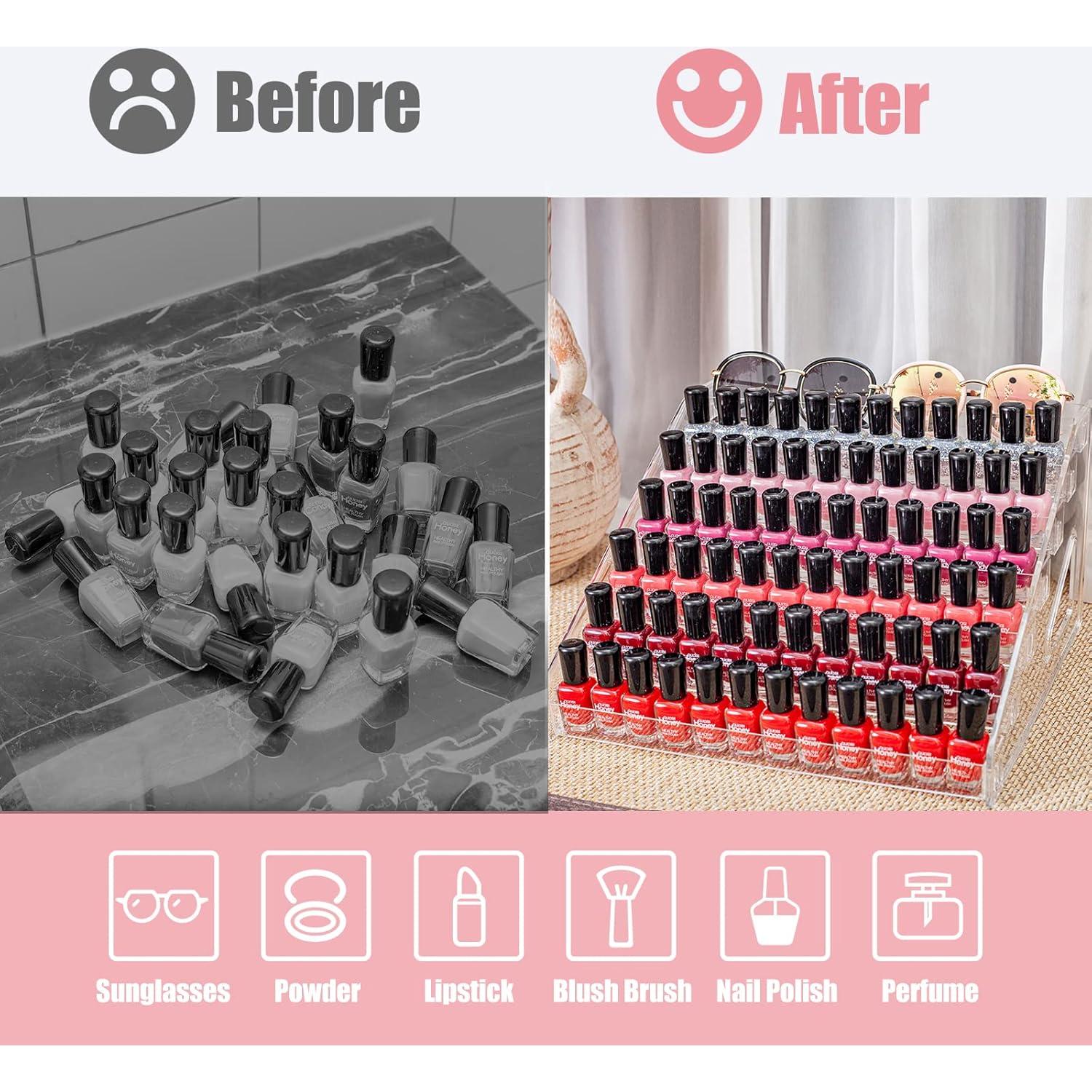 Organizador de Esmaltes y Gafas ALUYUYO 5 Niveles Acrílico