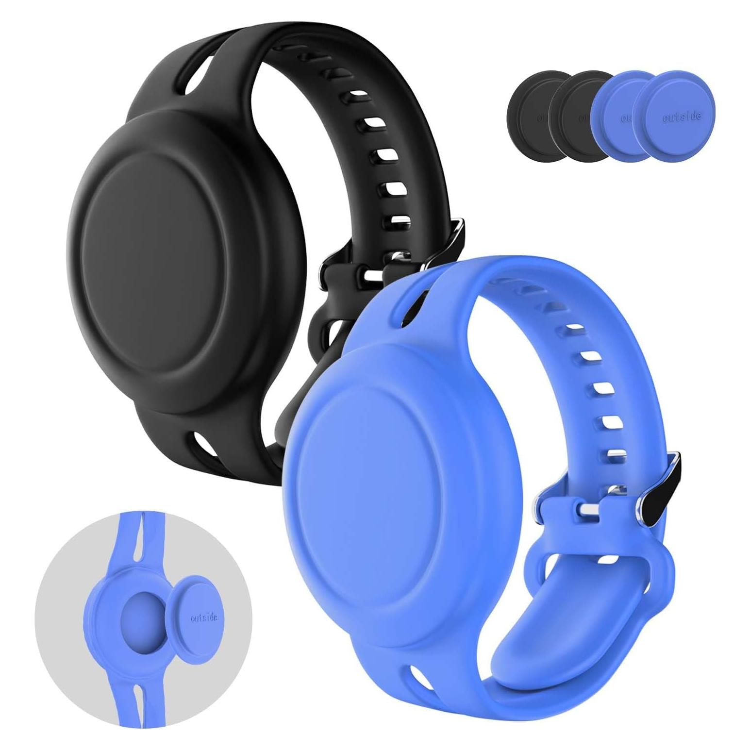 Pulsera AirTag Impermeable FGERWZ para Niños - 2 Unidades