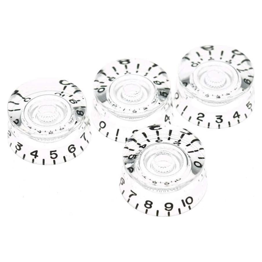 Perillas de Control Dopro para Guitarra LP 4 Unidades Transparente