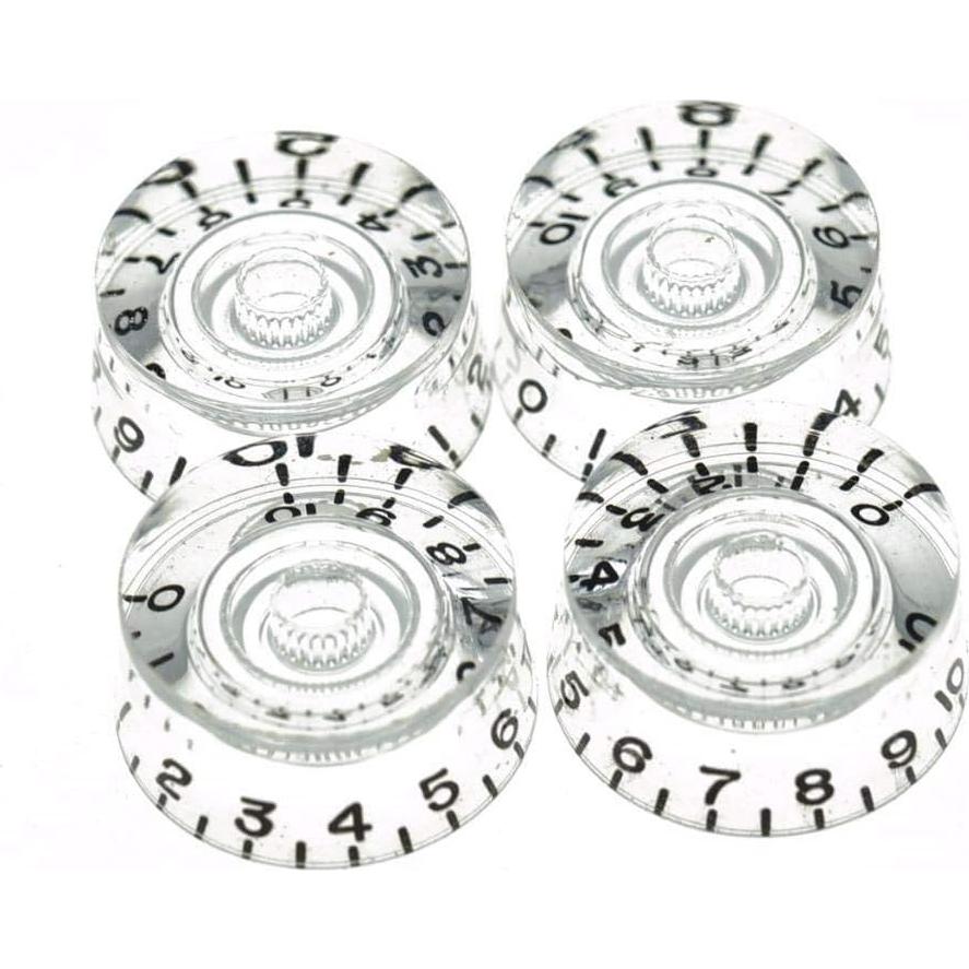Perillas de Control Dopro para Guitarra LP 4 Unidades Transparente