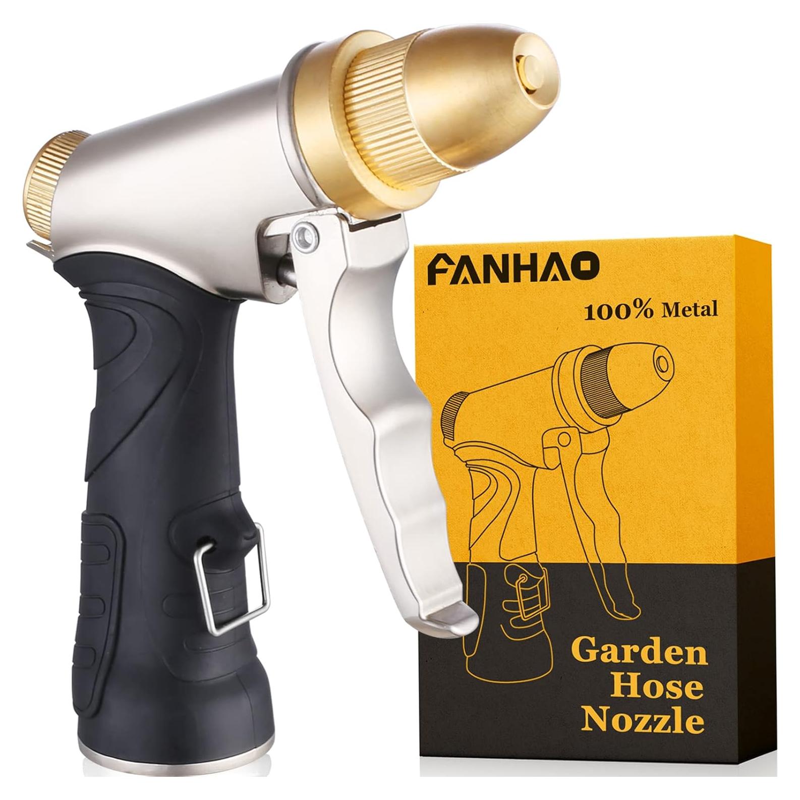 Boquilla de Manguera FANHAO de Metal 4 Patrones Ajustables