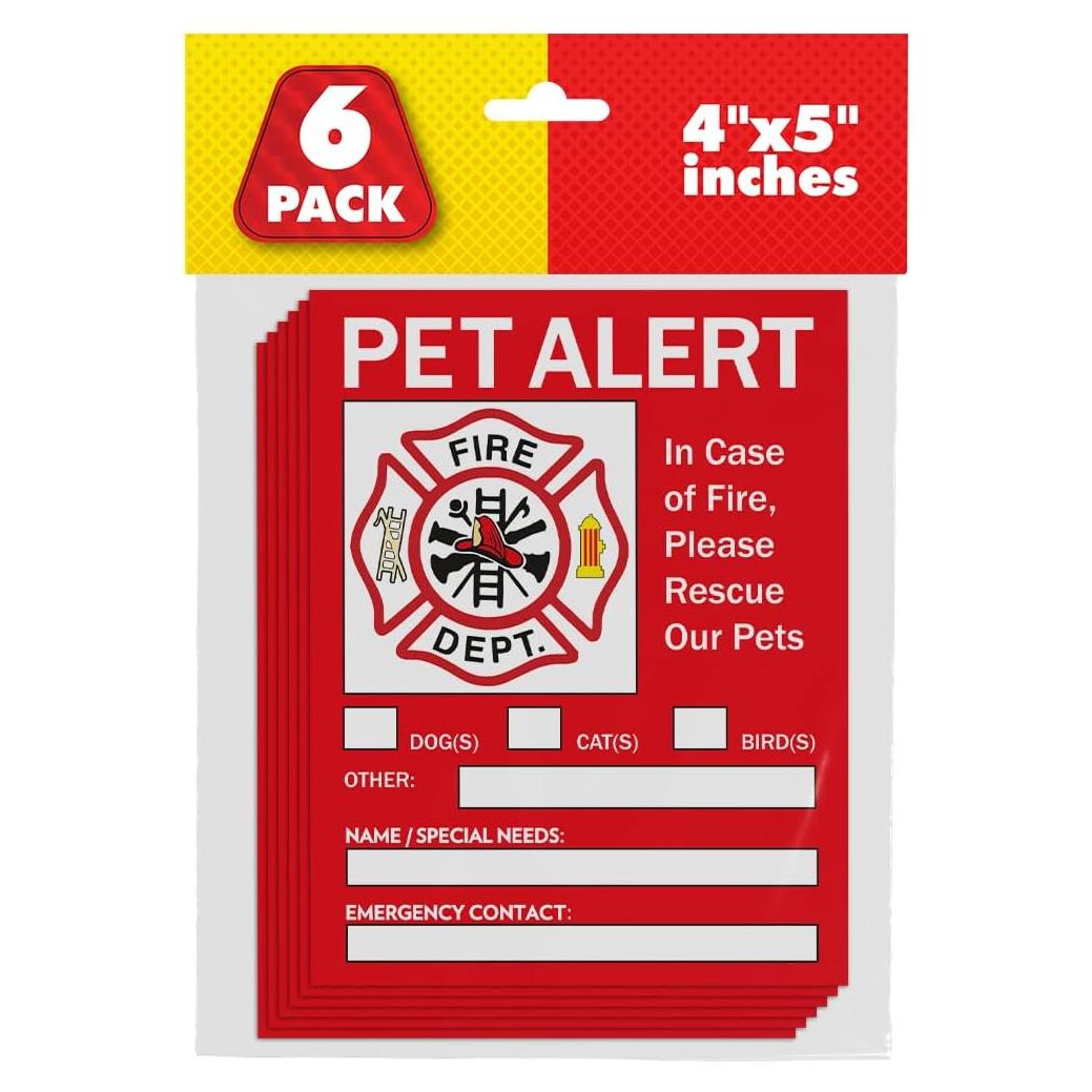 Etiqueta de Seguridad para Mascotas Pixelverse - Paquete de 6