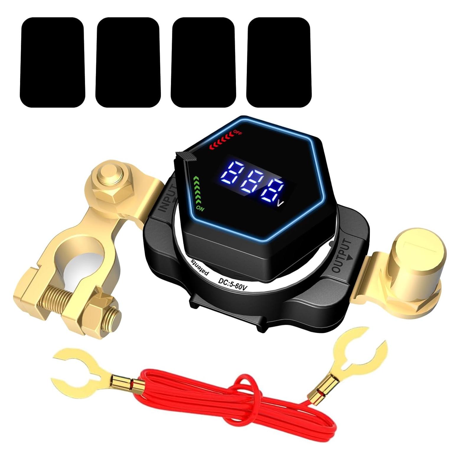 Interruptor de Batería AWBLIN 612 con Voltímetro LED 250A