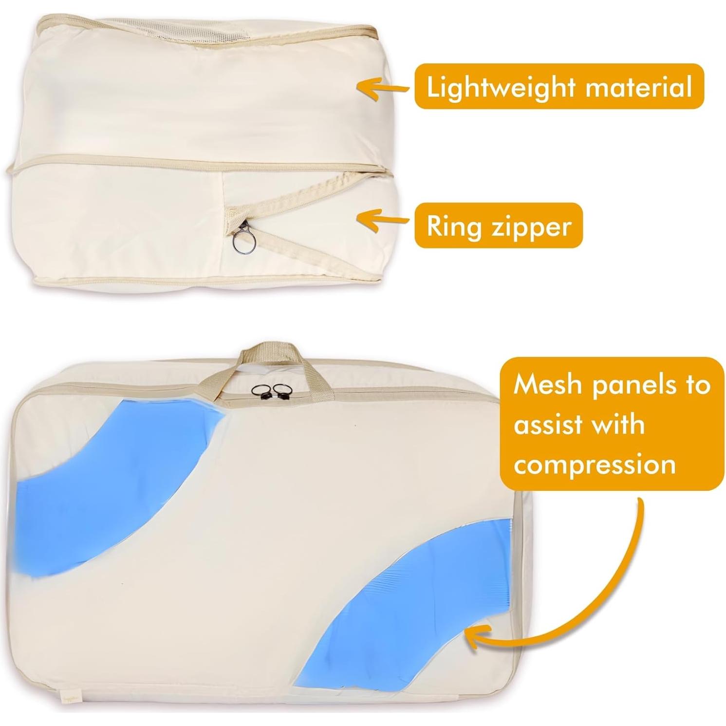 Bolsa de Almacenamiento Compresora HappiBox 2 Paquetes Mediana